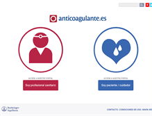 Tablet Screenshot of anticoagulante.es